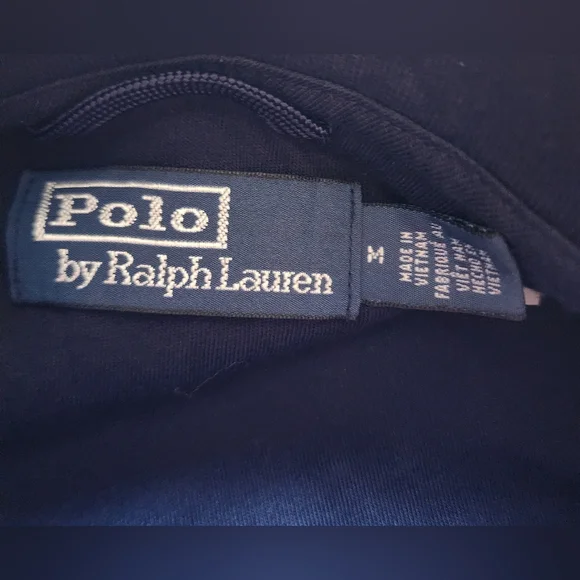 Size M - 🆕️ POLO by Ralph Lauren Fleece Graphic Cruise Navy Jacket - Picture 9 of 10